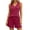 Red, variant on FAIWAD Womens Pajama Sets 2 Piece Short Set Sleeveless V Neck Tank Top and Shorts Lounge Clothing