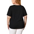 thumbnail image 6 of XCHQRTI Plus Size Women's Faith T Shirt Oversized Ladies Christian Tee Shirts Plus Graphic Clothing, 6 of 9