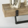 thumbnail image 6 of Mercana Benk Wood And Black Metal Five Cup Candle Holder in Gold, 6 of 11