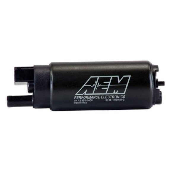 Bomba de combustible AEM 50-1000 de alto caudal para tanque, negra, 10,3 x 3,9 x 3,9 cm