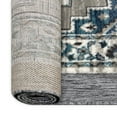 thumbnail image 4 of Mainstays Neutral Medallion Persian, Faux Layered, Indoor Area Rug, 5'x7', 4 of 7
