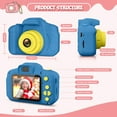 thumbnail image 5 of Sanmadrola Kids Camera Selfie Camera for Kids Christmas Birthday Festival Gifts for Girls Age 3-9 HD Digital Video Cameras for Toddler Portable Toys for 3-8 Year Old with 32GB SD Card, Blue&Yellow, 5 of 9