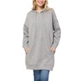 thumbnail image 1 of Oucaili Tops con capucha para mujer Sudaderas con capucha con cordón Jersey de manga larga Mini sudadera cómoda Vestido deportivo, 1 of 3