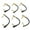 Gold, variant on YAHHU 6 Pcs Guitar Effect Pedal Cable 15cm / 5.91 inches 1/4 Inch Right Angle Instrument Patch Cable for Microphone Amplifier Keyboard Speaker Systems Standard Black