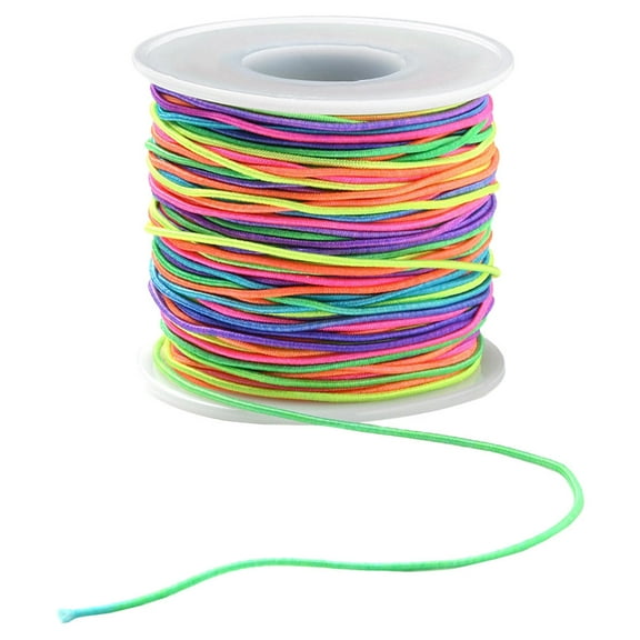 Supvox Multi-Colored Stretchy Cord Roll for Bracelet Making, Core String for Handicrafts and Jewelry Projects