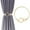 Gold, variant on Kiplyki Magnetic Curtain Tiebacks, 1pc Twisted Knot Drape Holdbacks For Home And Office, Strong Magnetic Curtain Buckles With Woven Rope For Decoration