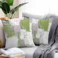 thumbnail image 2 of Sage Green Grey Abstract Outdoor Pillow Covers Pack of 2 Modern Graffiti Brush Art Waterproof Throw Pillow Covers Decorative Cushion Cases for Patio Garden Tent Balcony Couch 20x20 inch, 2 of 8