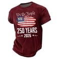 thumbnail image 5 of 250 Anniversary Usa Tshirt Anniversary Patriotic Print Short Sleeve Casual Summer Tee Girls 4Th of July Shirt 4-5 Years, 5 of 5