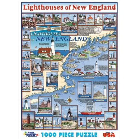 White Mountain Puzzles, Lighthouses of New England 1000 Piece Puzzle