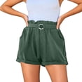 thumbnail image 2 of Casual Shorts for Women Elastic High Waist Loose Lightweight Waistband Summer Shorts with Pockets, 2 of 6
