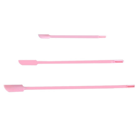 Zhiyie 3pcs Silicone Spatulas Beauty Makeup Scraper Reusable Bottle Lotion Spatulas