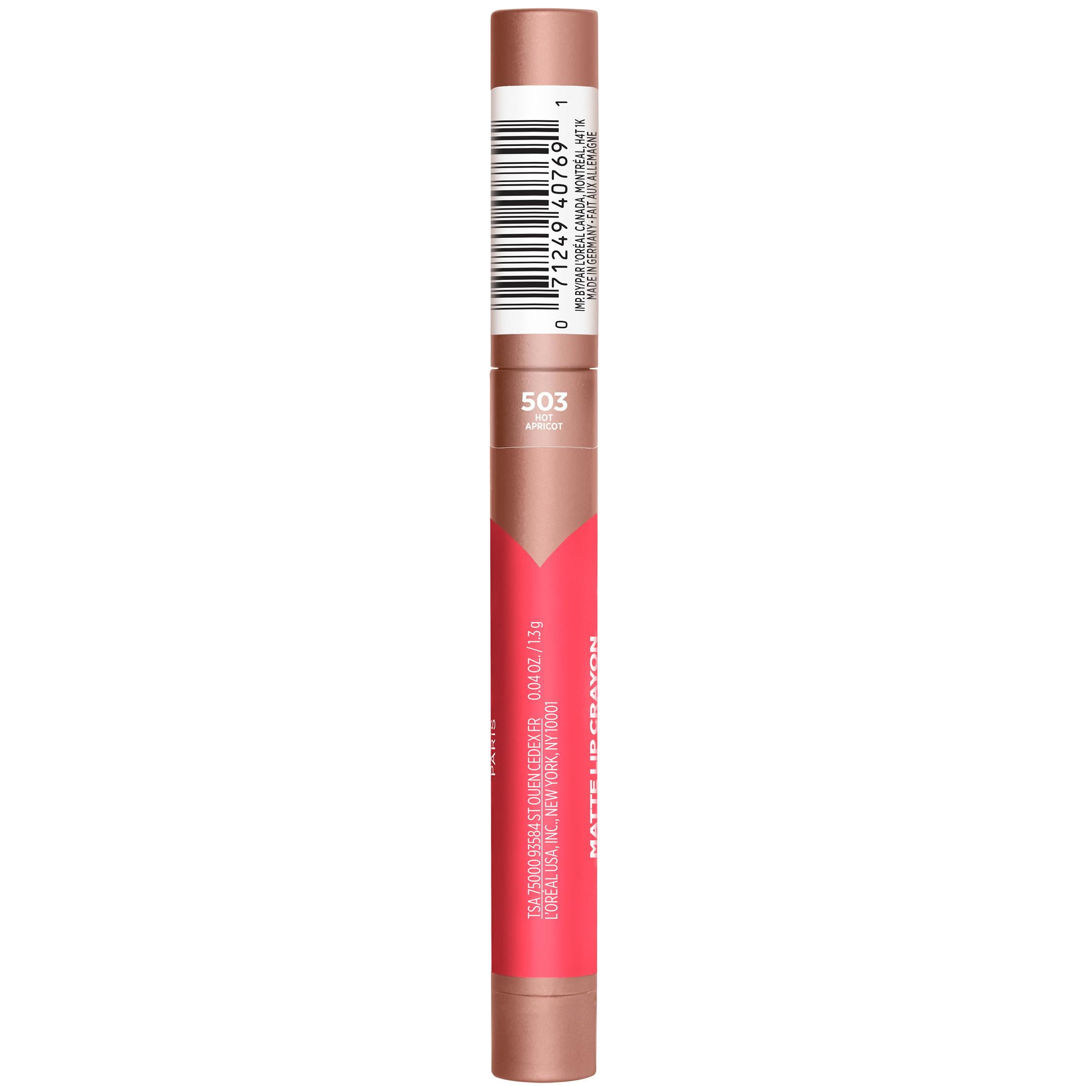 L’Oréal Paris Infallible Matte Lip Crayon – Little Chili, Hochpigmentiert, Wasserfest