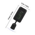 thumbnail image 2 of PAMINGONO Suction Cup Thermometer Reptile Tank Black ABS Compact Design 1Pcs, 2 of 8