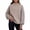 Khaki, variant on Mock Neck Sweatshirt Women Oversized Turtleneck Pullover Long Sleeve Tops Fall Fashion Y2K Outfits for Casual Workout