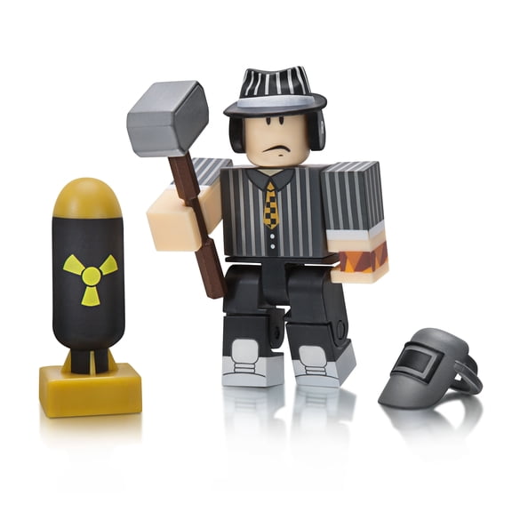 Collectible Roblox Action Collection - Car Crusher: Panwellz Figure Pack [Includes Exclusive Virtual Item]