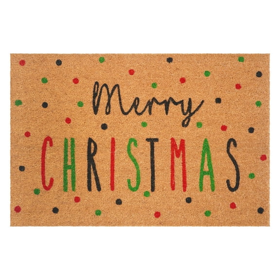 Festive Merry Christmas Doormat,30"x48"
