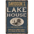 thumbnail image 1 of DAVIDSON'S Lake House Blue Cabin Home Decor 16 x 24 Matte Finish Metal 116240038269, 1 of 1