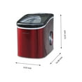 Frigidaire 26 lb. Countertop Ice Maker EFIC117SS, Red Stainless Steel