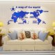 thumbnail image 3 of Pegatinas de pared acrílicas 3D con mapa del mundo, pegatinas de espejo tridimensionales, decoración de fondo de dormitorio y oficina, 3 of 4