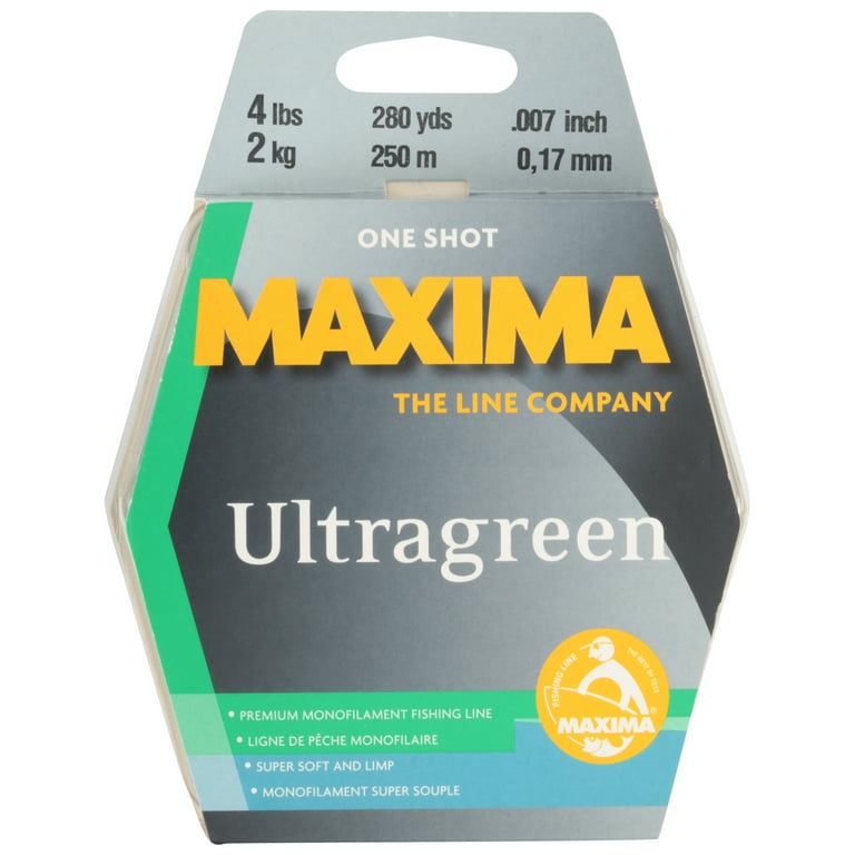 Maxima Oneshot 280 yd Ultragreen Mono Fishing Line 4 lb - Walmart.com