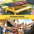 thumbnail image 6 of American Flag Table Cloths for 4 Foot Rectangle Tables, Blue Red USA Flag Eagle Wreath Patio Waterproof Elastic Fitted Tablecloths, Washable Rectangular Table Cover for Camping, 6 of 8