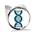 thumbnail image 1 of Interesante calidad, genes interesantes. Anillo de compromiso de boda de amor ajustable Unbranded M, 1 of 3