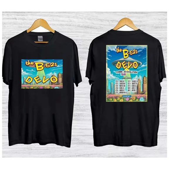 ZENUA Devo & The B-52’S Cosmic De-Evolution Tour 2025 T-Shirt For Fan Hot Trending Shirt/Sweatshirt/Hoodie