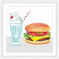 thumbnail image 2 of Marmont Hill "Burger & Shake" by Molly Rosner Framed Painting Print, 2 of 6