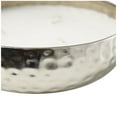 thumbnail image 4 of DecMode Silver Metal White Sage Scented Hammered 20 oz 3 Wick Candle with White Wax, 4 of 8