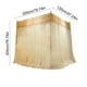 thumbnail image 3 of Dosel de cama estilo princesa con mosquitera hasta el suelo | Dosel para decoración de dormitorio | Malla de poliéster duradera que bloquea mosquitos y suciedad, 3 of 6
