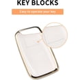 thumbnail image 5 of Key Fob Cover Compatible with Volkswagen Atlas Alltrack Jetta Passat Tiguan Keychain Case Holder Protector,White, 5 of 8