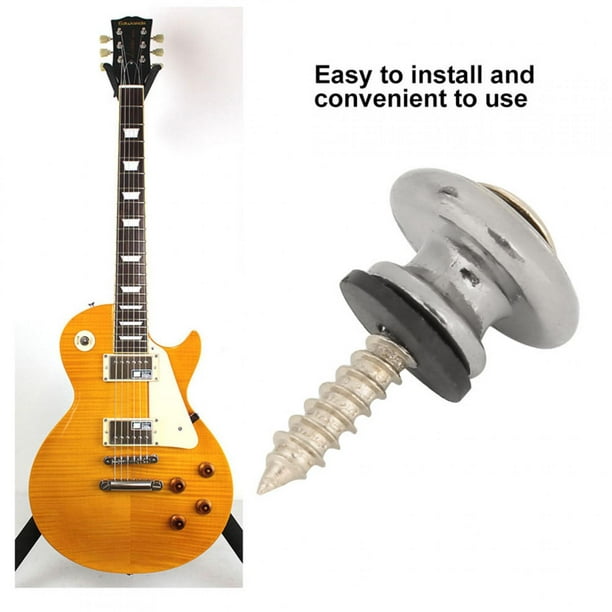 Keenso Metal Guitar Strap Lock, High Quality Materials Fine