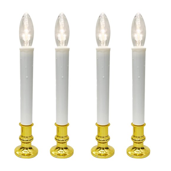 Lámpara Doratale Christmas, paquete de 4 LED, funciona con pilas, 120 V
