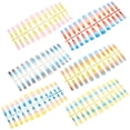 thumbnail image 1 of LEEYNEER 144 Pcs Press Nails LED Color Fake Nails Child 19x7cm, 1 of 8