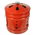 thumbnail image 1 of 1pc Stainless Steel Burn Barrel Red Incinerator Burning Bucket For Home Yard, 1 of 9