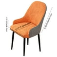 thumbnail image 3 of Djiypn Stretch Wingback Side Chair Slipcover-Accent Chair Cover Slipcover with Arm,Washable Dining Chair Protector for Dining Living Room（1Pack, Orange Gray), 3 of 6