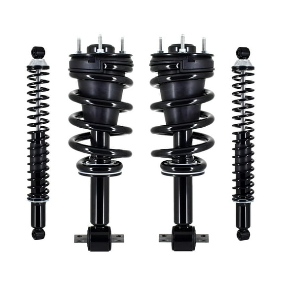 Set of 4 Front Quick Complete Strut-Coil Spring Assembly-Rear Complete Shock Absorber Kit For 2007-2013 GMC Sierra 1500