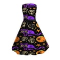 thumbnail image 5 of Piuwrlz Kids Cos Perform Dresses for Girls Halloween Party Dress Purple Size 5 T, 5 of 9