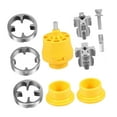 thumbnail image 3 of koolsoo PVC Thread Maker Tool for Electric Drill 1/2" 3/4" 1" with 3 Dies High Efficient Easy to Operate Pipe Tap Die Kit Hand Tool, 3 of 8