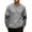 Gray, variant on OIOLOYJM Men's Fake Two Piece T-Shirt Long Sleeve Crew Neck Casual Layered Tee Shirts Fashion Basic Athletic Work Pullover Black XL