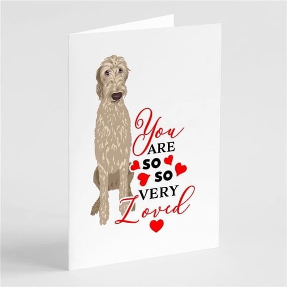 Doodle Fawn #4 so Loved Greeting Cards and Envelopes Pack of 8 7 in x 5 in