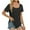 Black, variant on Your-Sty Women's Casual Short Sleeve T-Shirt - Comfortable and Stylish Top with Pocket, Perfect for Everyday Wear - Available in Multiple Colors and Sizes