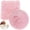 Pink, variant on 2Pack 12 Inches Mini Faux Fur Rug,Soft Fluffy Plush Area Rug Chair Cover Seat Pad Nail Mat,Locker Rug,Pink Photo Props Background for Tabletop Photography, Jewelry, Nail Art, Home Decor