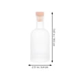 thumbnail image 5 of OULII 2Pcs Glass Bottle Empty Transparent for Storage Bottles at Home Brewing, 5 of 5