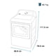 thumbnail image 4 of Secadora Mabe Gas 24 kg Blanca, 4 of 4