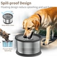 thumbnail image 3 of Cuenco de agua para perros Xetino de acero inoxidable, 6.5 l/1.6 galones, 3 of 8