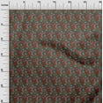 thumbnail image 2 of oneOone Cotton Poplin Fabric Spiral & Floral Block Decor Fabric Printed BTY 42 Inch Wide, 2 of 4
