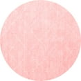 thumbnail image 1 of Ahgly Company Indoor Round Abstract Red Contemporary Area Rugs, 4' Round, 1 of 4