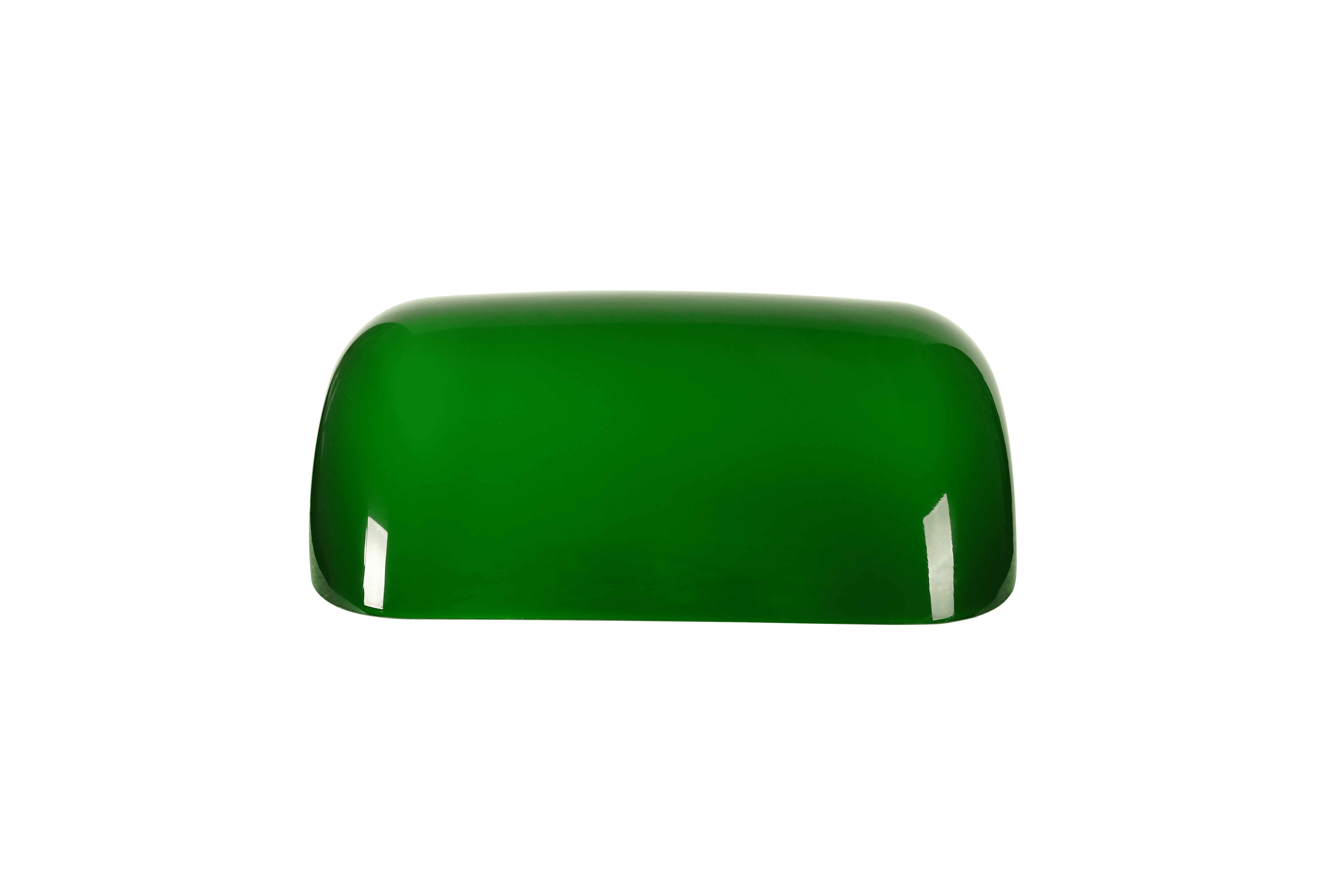 Green banker glass lamp replacement shades,Desk Lamp Green Glass Cover-("8.85 IN " L "5.11 IN" W "2.95 IN" H)