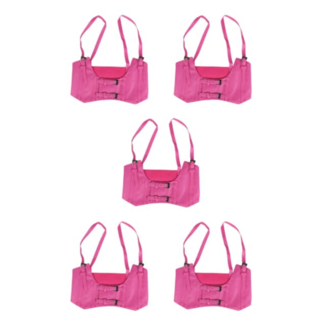 Decodeary Ceinture Large pour Femmes sous-Poitrine Cosplay Nœud Papillon Taille Haute Extensible Rose Rouge cowboy Type B 5Set